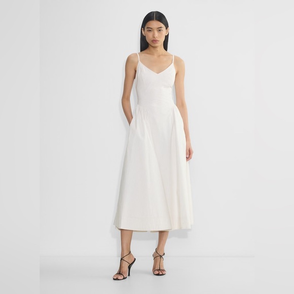 Aritzia White Midi Dress - Picture 1 of 8